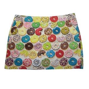 Loudmouth Ladies Size 14 Golf Skirt Skort Donuts Multicolor Tennis Pickle Ball
